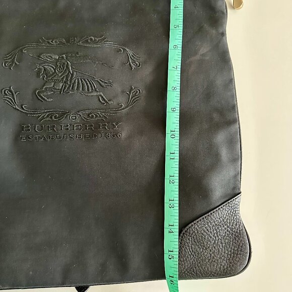 Black Canvas Leather Logo BSX Stowell Travel Tote Bag - Picture 14 of 16